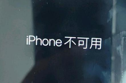 闽清苹果服务网点分享锁屏界面显示“iPhone 不可用”如何解决 